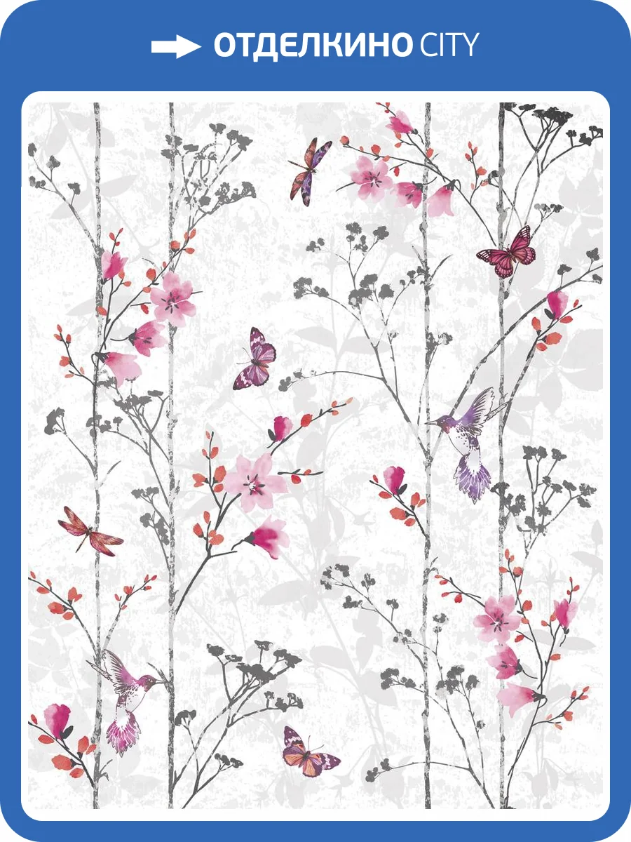 Бесшовные Eco обои Ortograf Flora 31120 Sugar Tree natural Холст ОЕ-Х фото 2