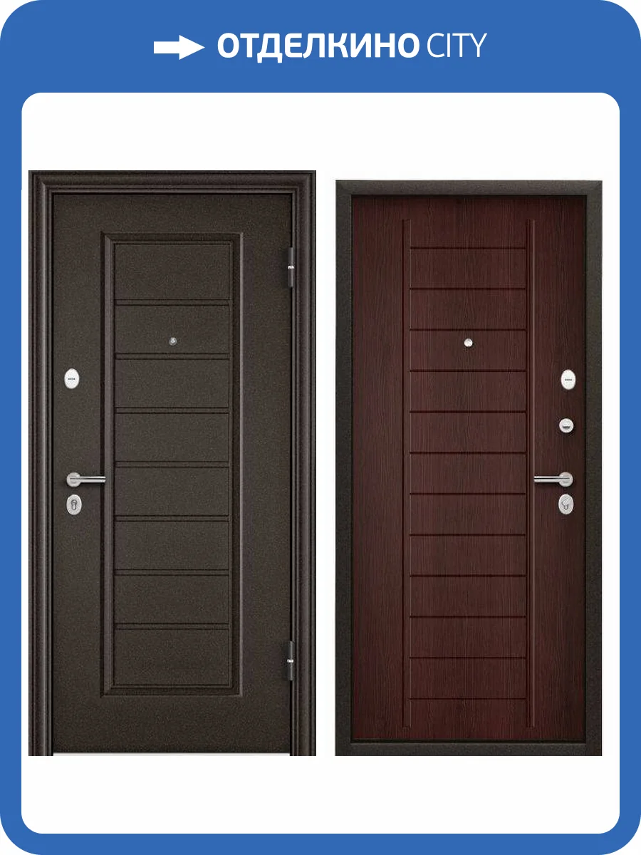 Входная стальная дверь Torex DELTA PRO MP 2477037 Букле коричневый/ПВХ Лиственница темная 2030x860 фото 2