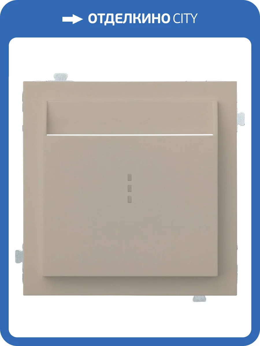 Лицевая панель для карточного выключателя Rikett 35731 LT латте фото 2
