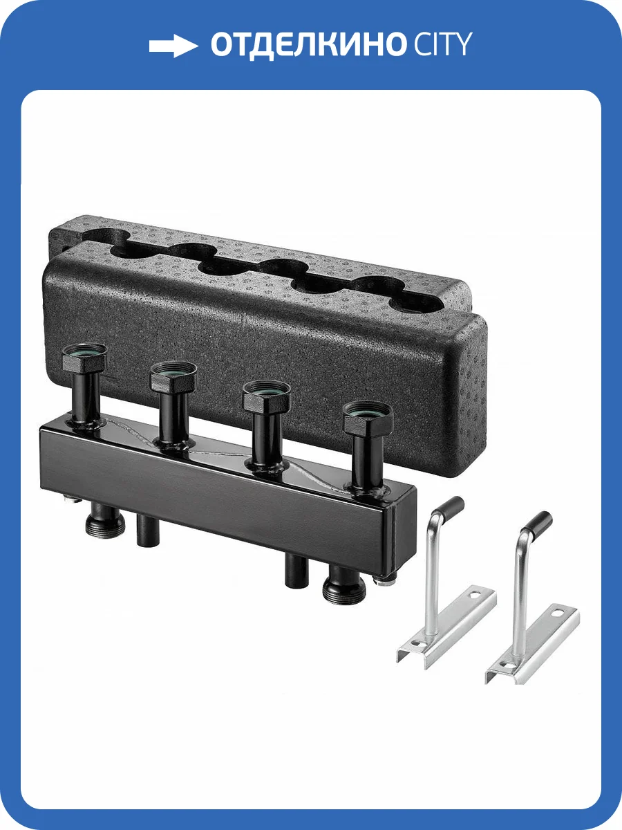 Гребёнка Oventrop распределительная с изоляц.д/Regumat Ду25 на 7 контуров фото 2