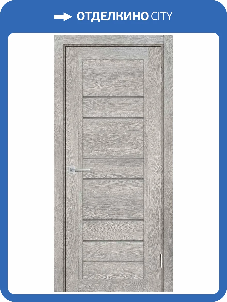 Межкомнатная дверь экошпон Мариам Техно 806, остекленная, чиаро гриджио 400x2000 фото 2