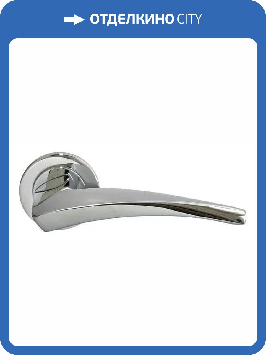 Дверная ручка Morelli WIND NC-9-R1 CRO хром, раздельная на круглой розетке фото 4