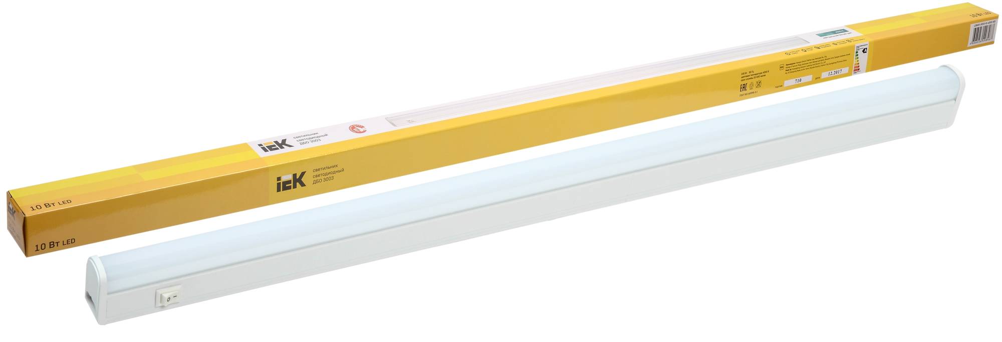 Настенно-потолочный линейный светодиодный светильник IEK ДБО 3003 LDBO0-3003-10-4000-K01 фото 4
