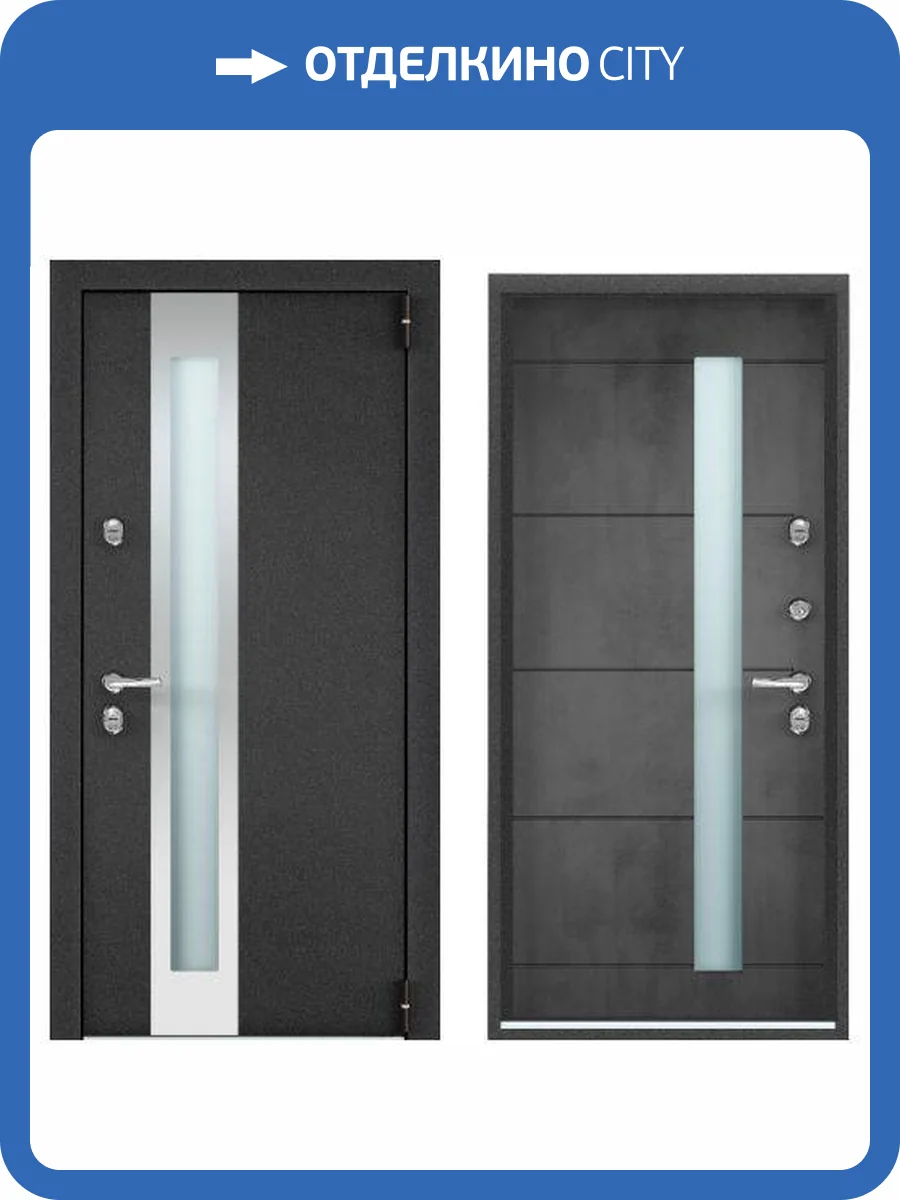 Входная стальная дверь Torex SNEGIR PRO-C MP 961431 Букле коричневый/ПВХ Бетон темный 2000x880 фото 2