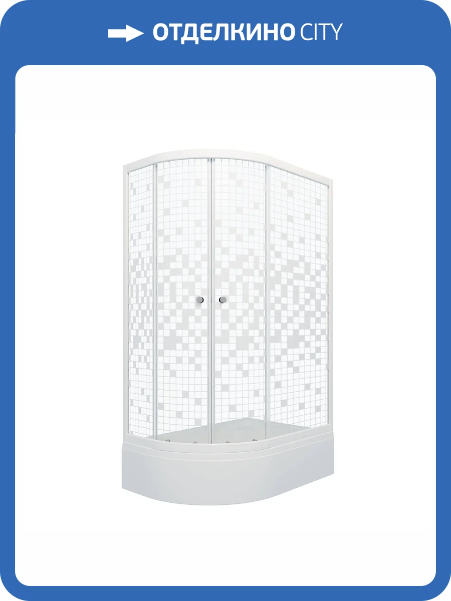 Душевой уголок Triton Коралл В Щ0000061783 профиль белый, стекло прозрачное, правый, 120x80 фото 5