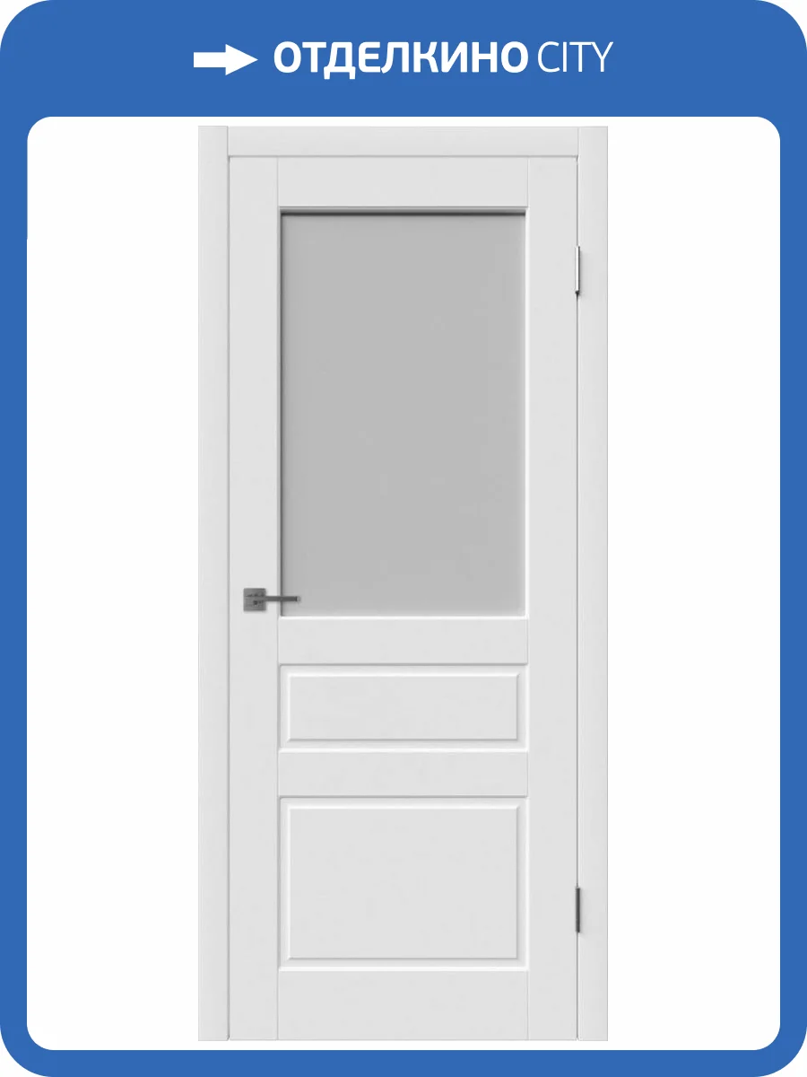 Межкомнатная дверь Владимирская Фабрика Дверей Chester Polar стекло White Cloud 900x2000 фото 2