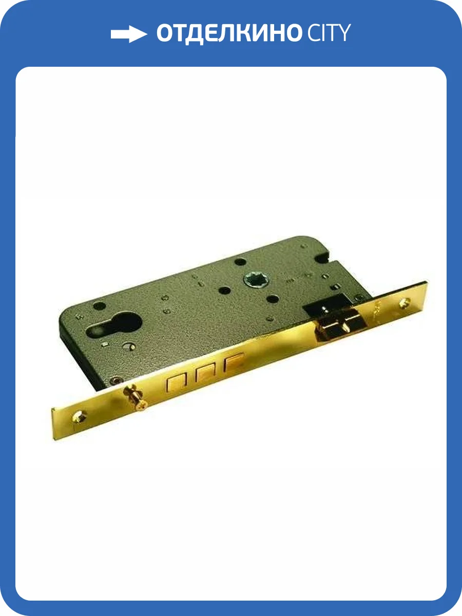 Замок Morelli L03 PG золото, под цилиндр с тремя ригелями фото 3