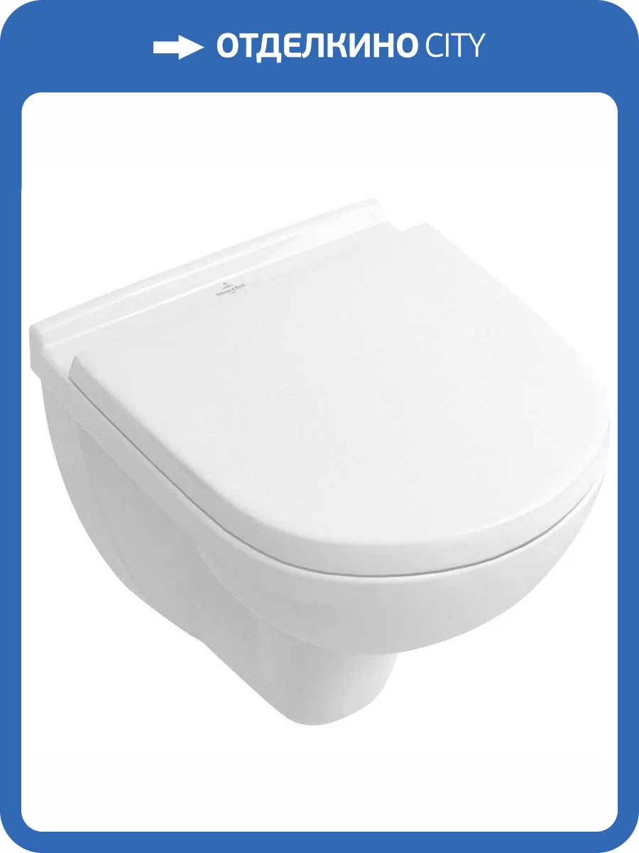 Унитаз подвесной Villeroy&Boch O.Novo 5688HR01 безободковый, альпийский белый фото 10