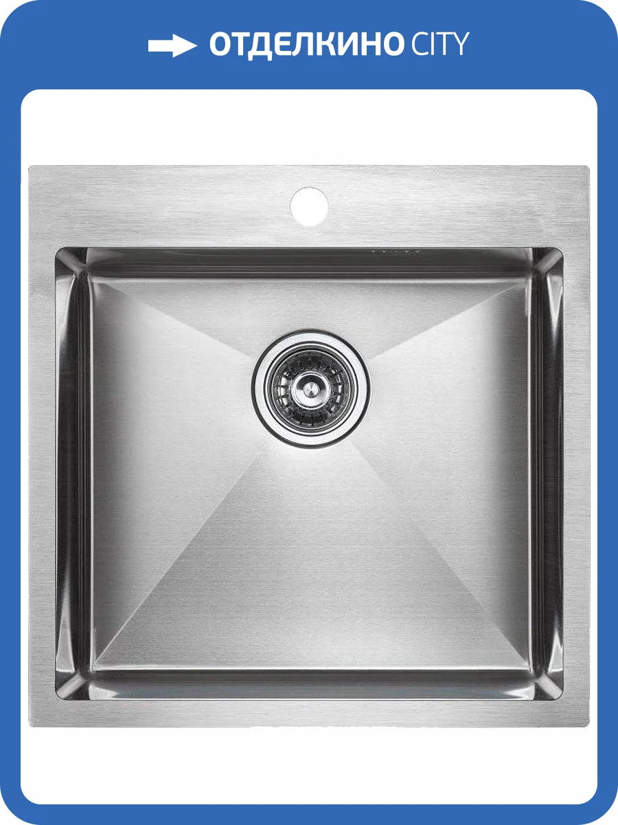 Мойка кухонная Paulmark Kroner PM215151-BS брашированная нержавеющая сталь фото 4