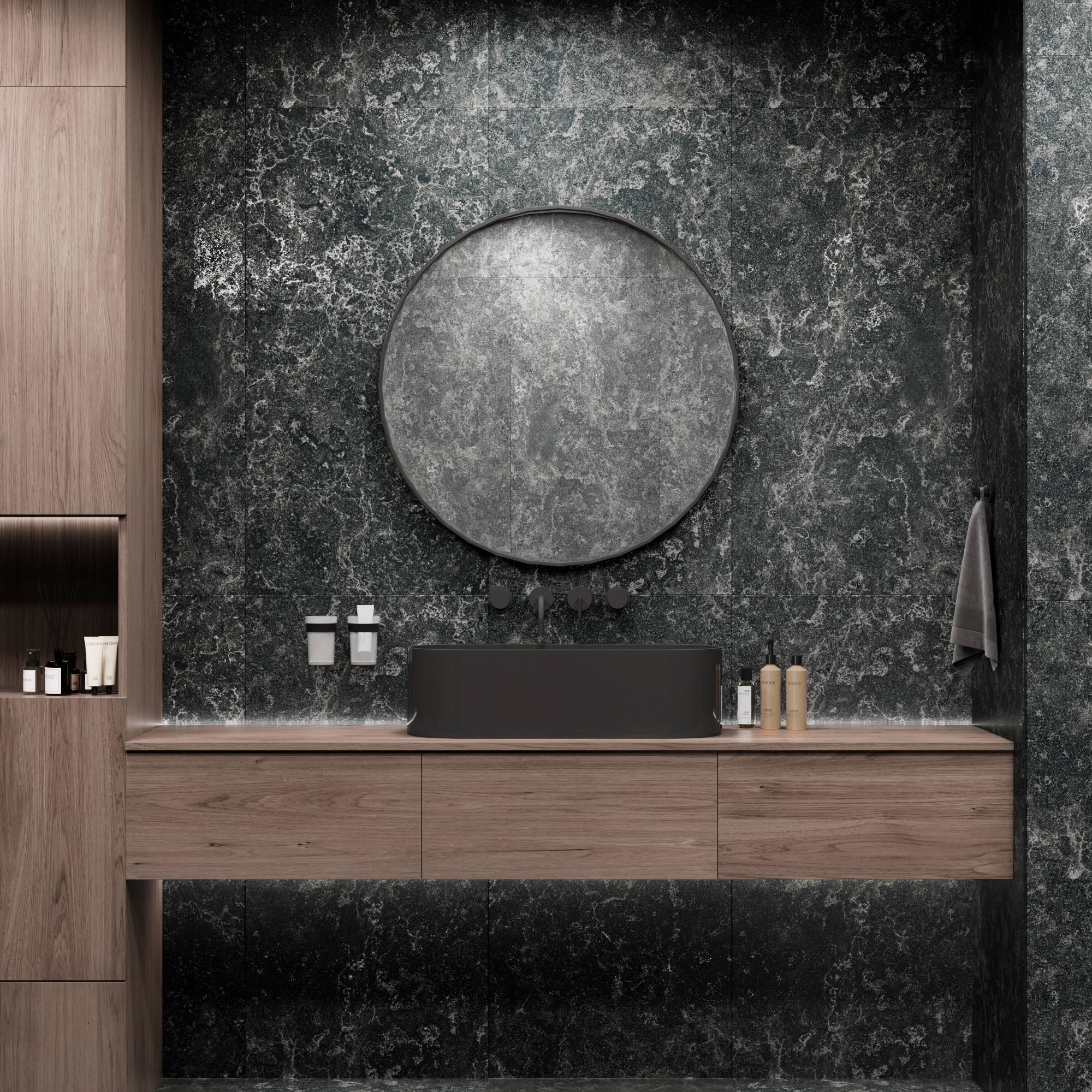 Керамогранит Creanza Palatino GI8014-CB Nero Colorbody Glossy INK 60x120 фото 7