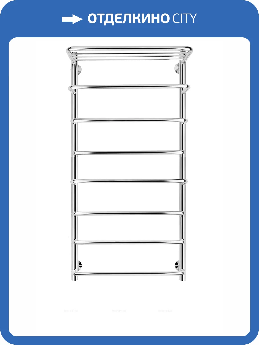 Полотенцесушитель водяной Secado Мерида 4603777445621 2 СП 100x40, хром, с комплектом подключения фото 3