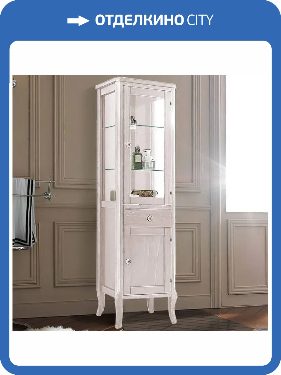 Шкаф-пенал Kerasan Retro 731530-dx 160.5x46.5 Белый матовый фото 3