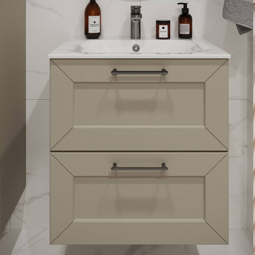 Тумба с раковиной Terminus Victoria VIC10602900101O айвори, 60x62