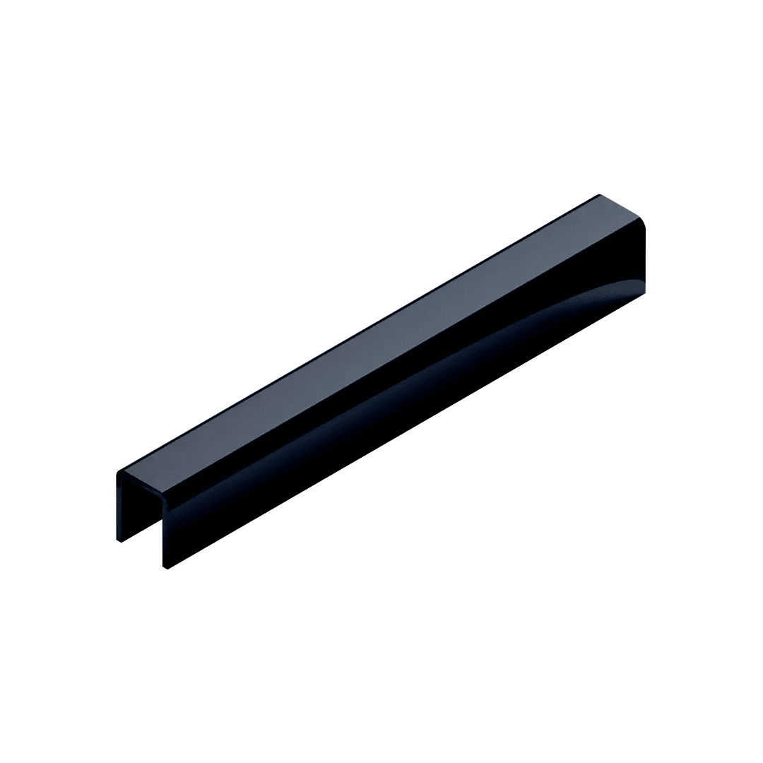 Профиль П-образный Neexy pvs97-19 BL черный зеркальный 270x1x1