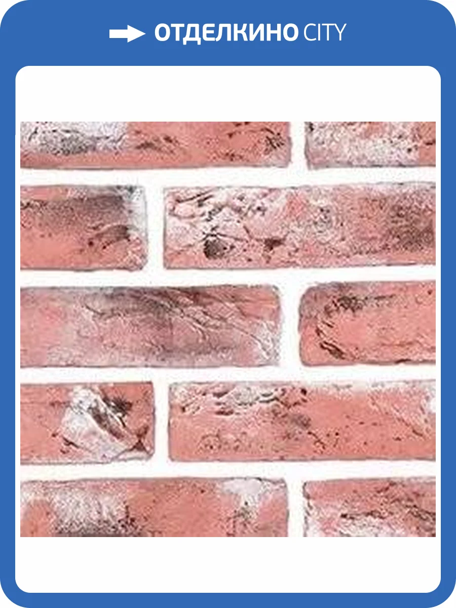 Гипсовая плитка Касавага серии Старый кирпич цвет СК600, красный с оттенками 21.5х6.5 фото 2