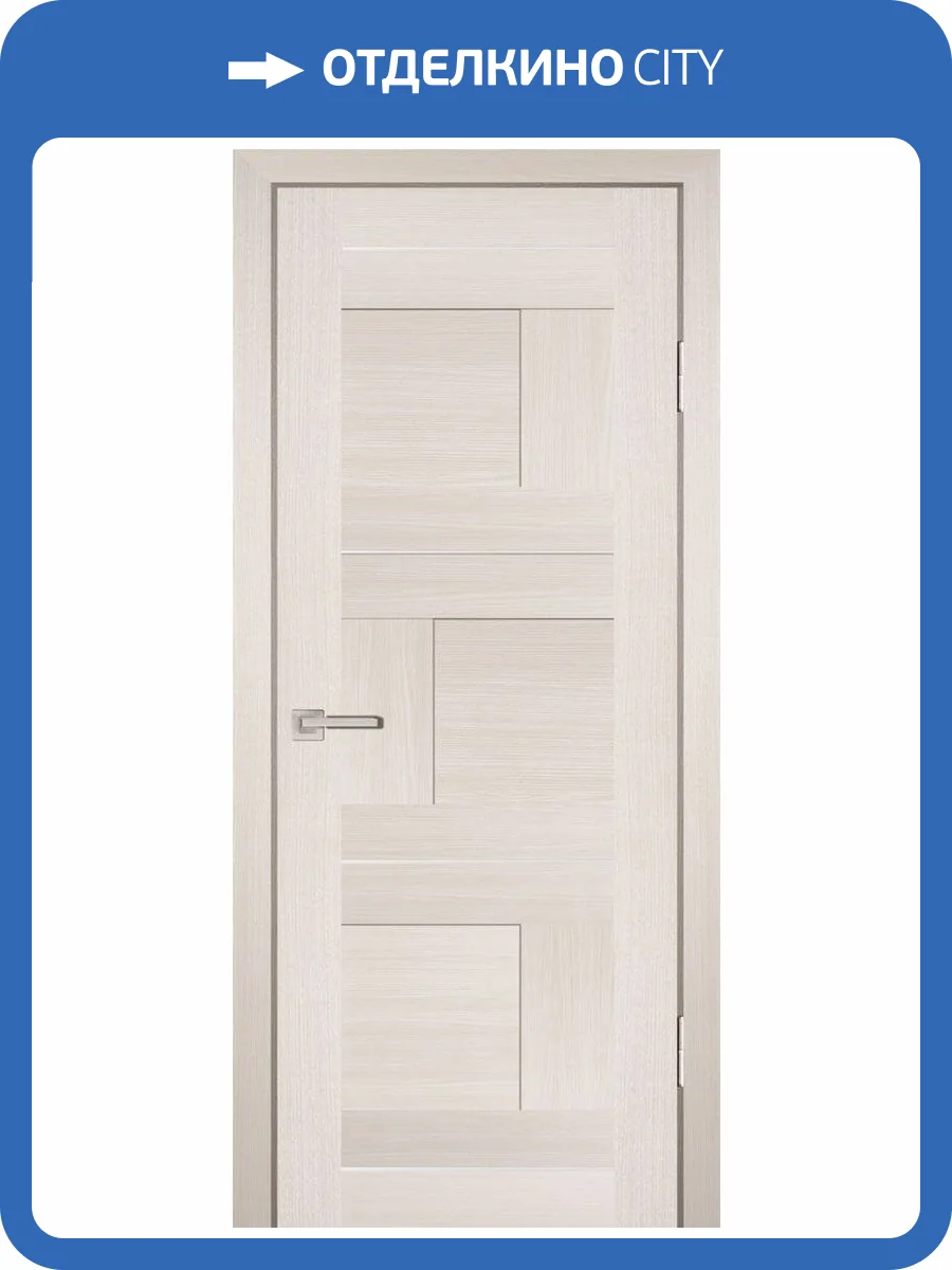 Межкомнатная дверь Profilo Porte экошпон PS-12, глухая, эш вайт мелинга 900x2000 фото 2