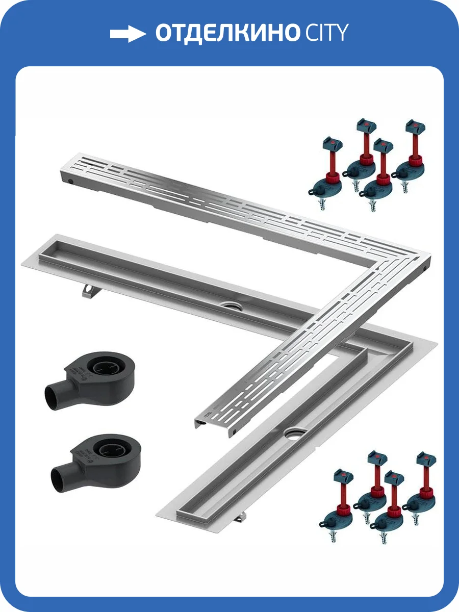 Душевой лоток TECE TECEdrainline 6 112 00 угловой 120х120 см комплект фото 12