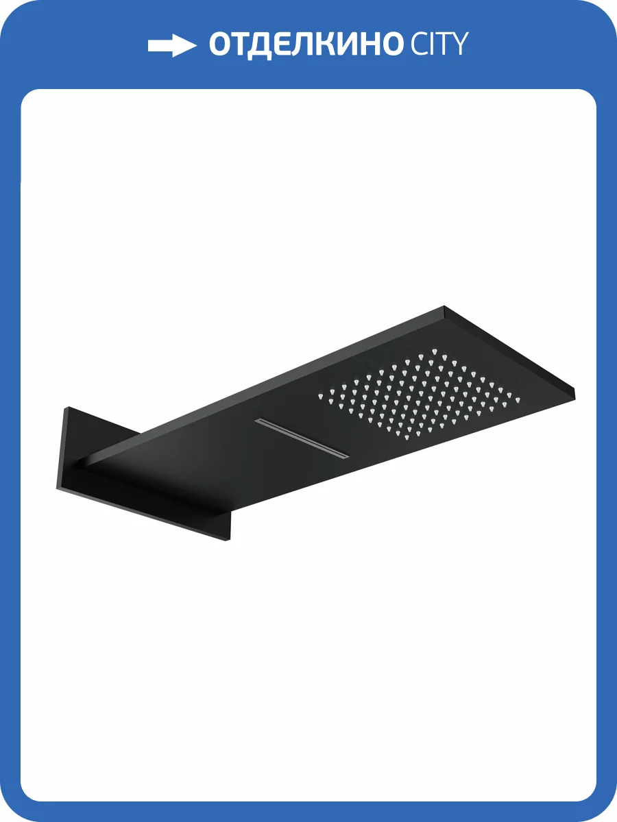 Верхний душ Wonzon & Woghand WW-HS101-MB черный матовый фото 3