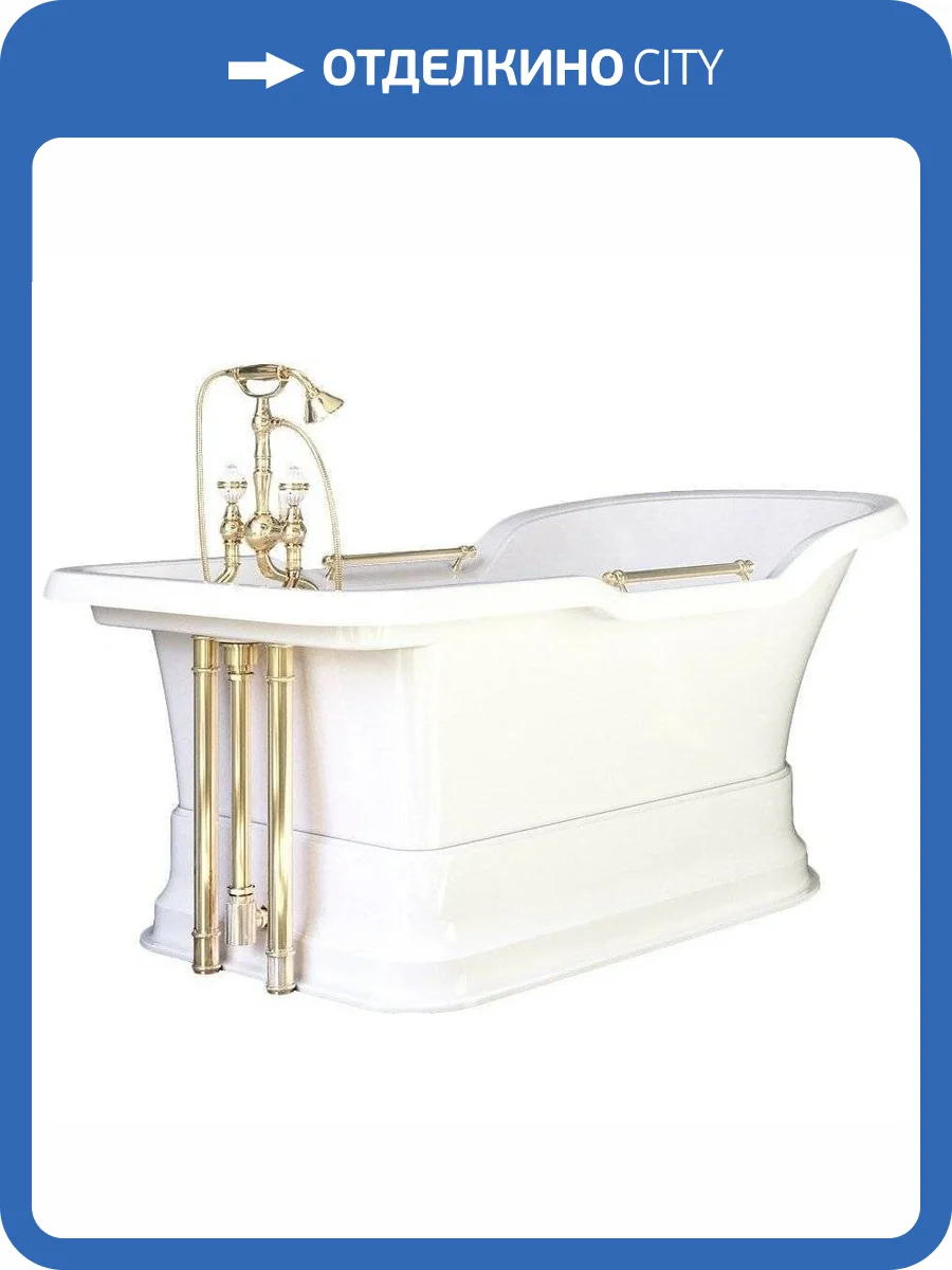 Ванна из искусственного камня Migliore Impero 25510 180x87 золото фото 3