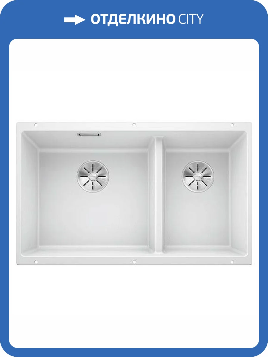 Мойка кухонная Blanco Subline 430/270-U 523155 белый фото 5