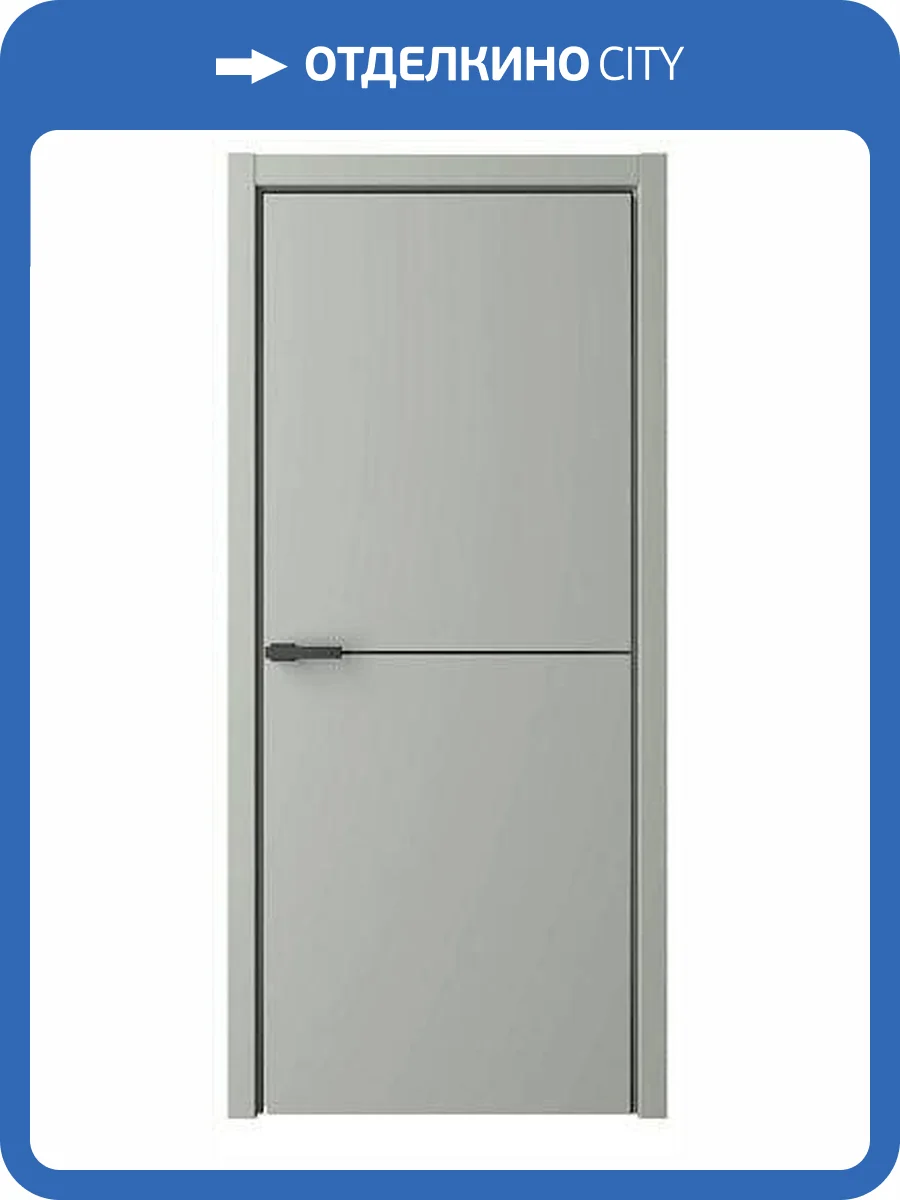 Межкомнатная дверь Albero Эмаль Лайн-2 полотно Серый 900x2000 фото 2