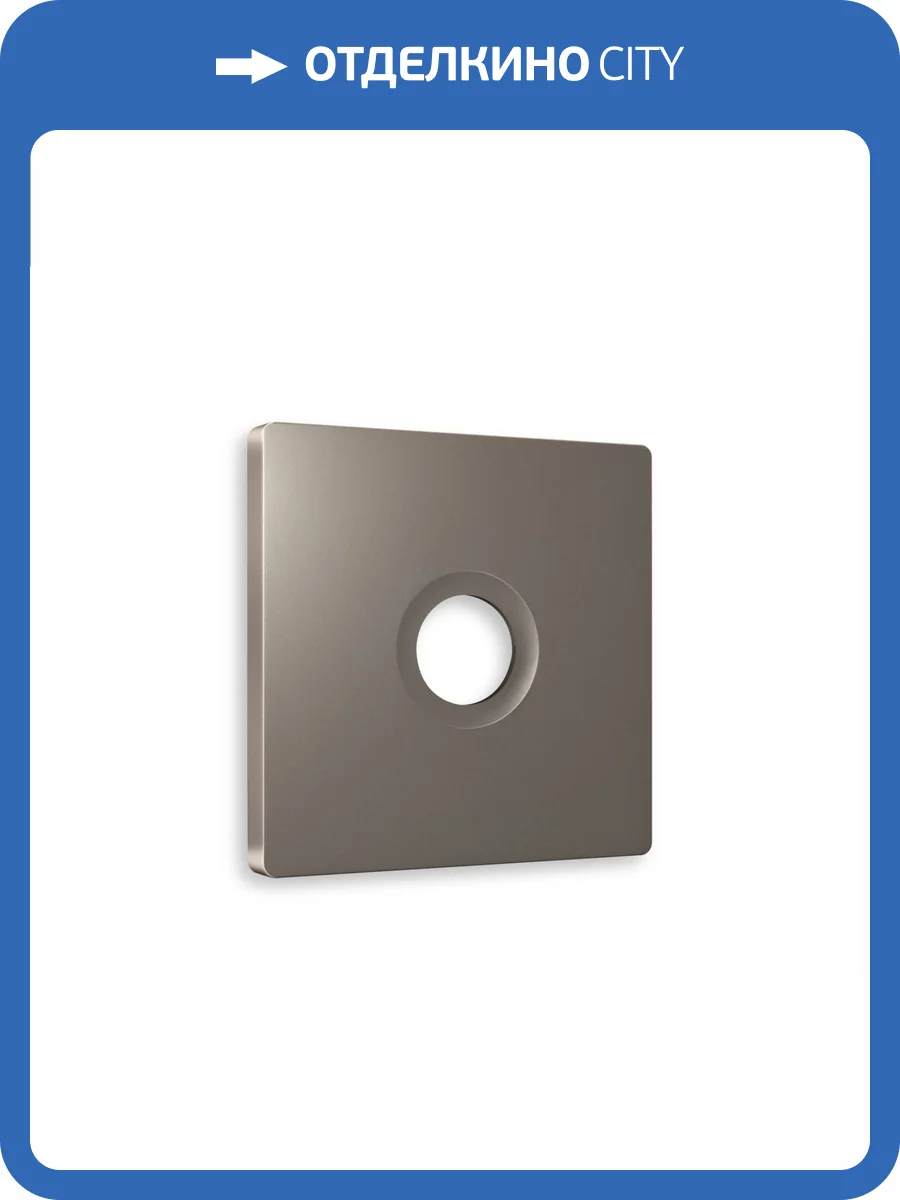 Лицевая панель для TV розетки Ambrella Volt Alfa AP6430 темная бронза матовый фото 3