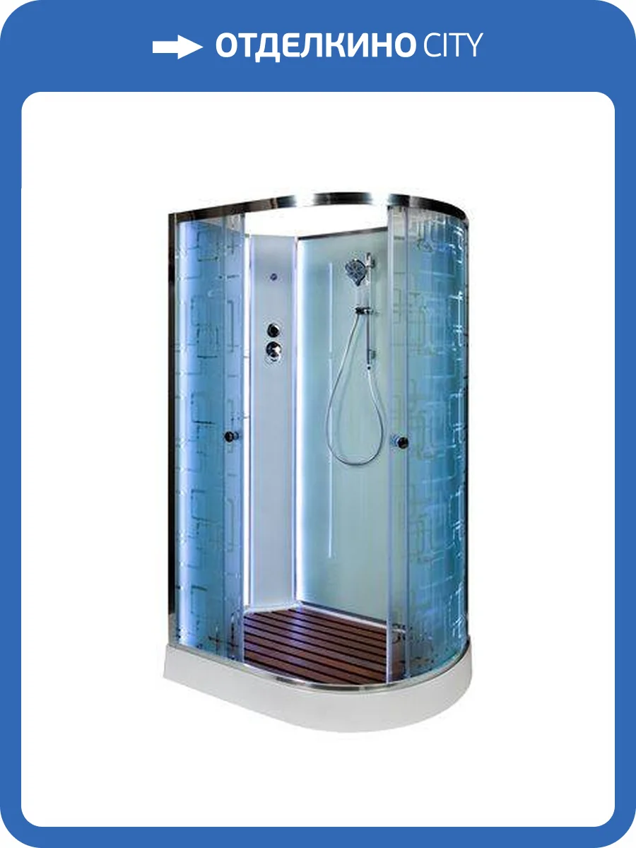 Душевая кабина AvaCan EM1511LNLED с подсветкой, 110x80x210 фото 14