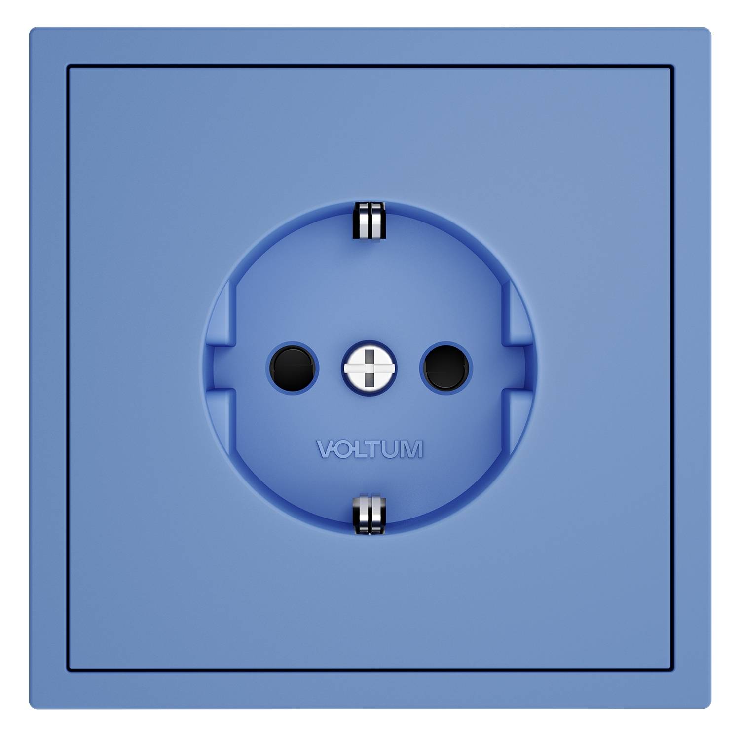 Лицевая панель для розетки с заземлением и шторками Voltum S70 VLS000715 деним фото 7