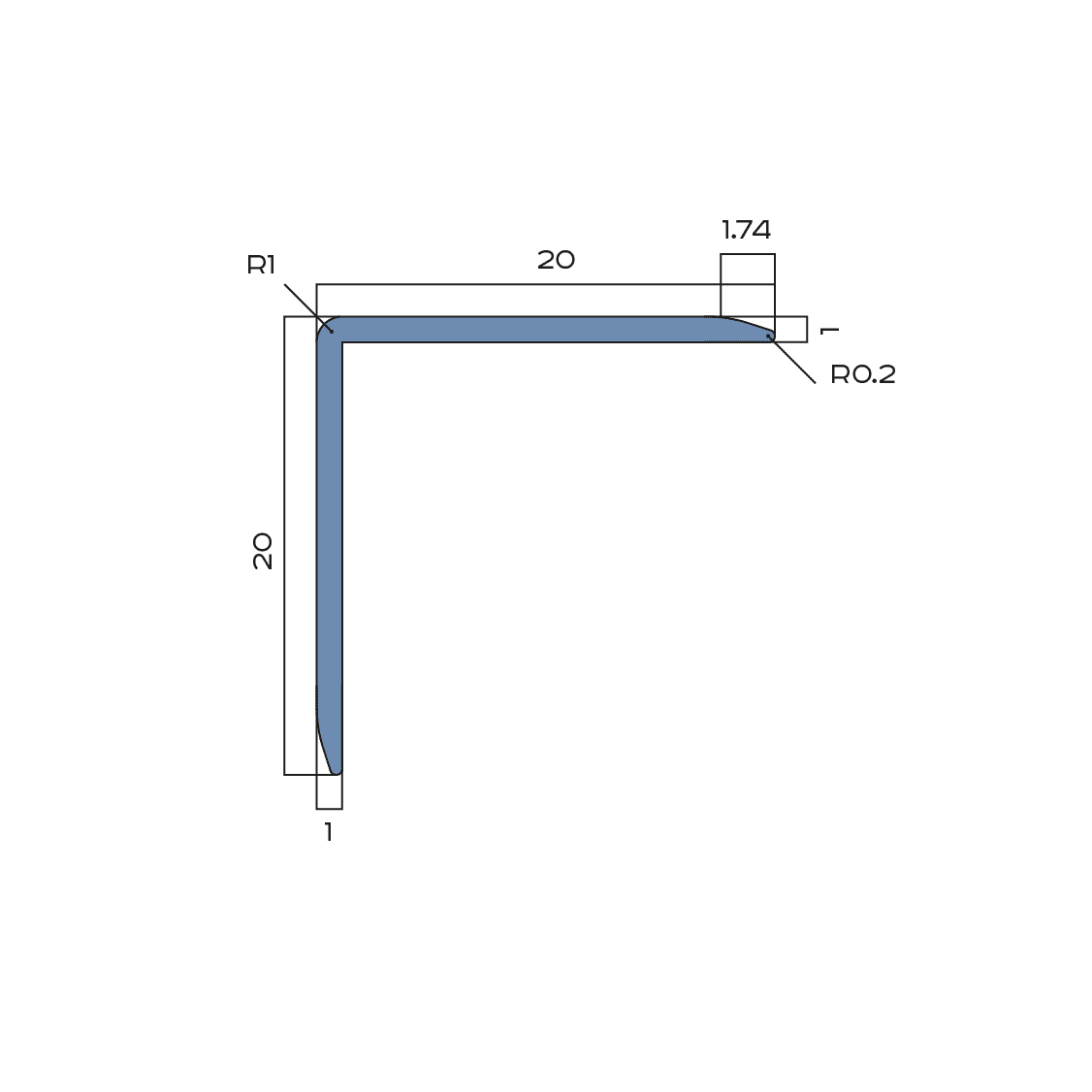 Уголок защитный Neexy pv63-48 BBR-D темная бронза блестящая 270x2x2 фото 2