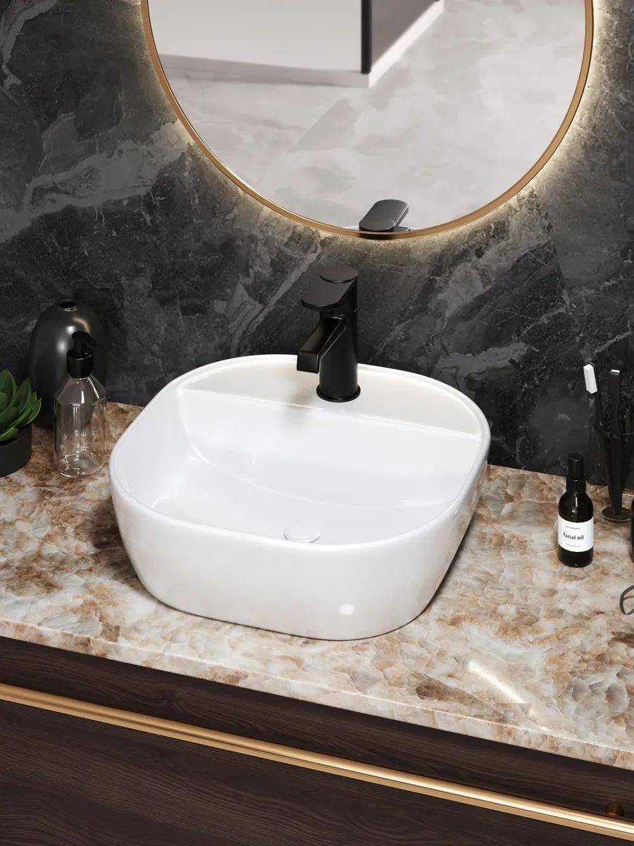 Раковина Watersense Rita 40 W00017 белая фото 8