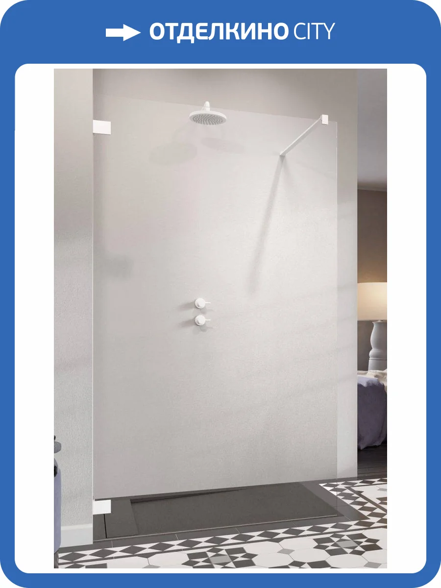 Боковая стенка Radaway Essenza Pro White Walk-in 115 10103115-04-01 Белый, Прозрачное 115x200 фото 2