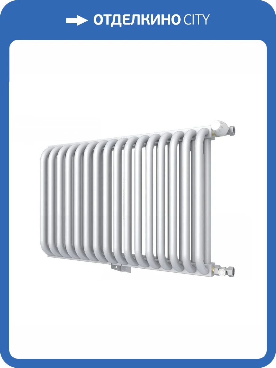 Стальной трубчатый радиатор отопления КЗТО РС 2-500-16 3/4 16 секций фото 2