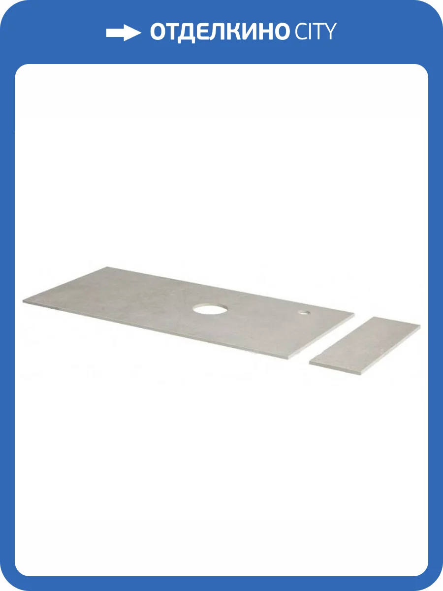 Столешница с полкой Aquanet Nova Lite Loft 75 R 261850 серый фото 4