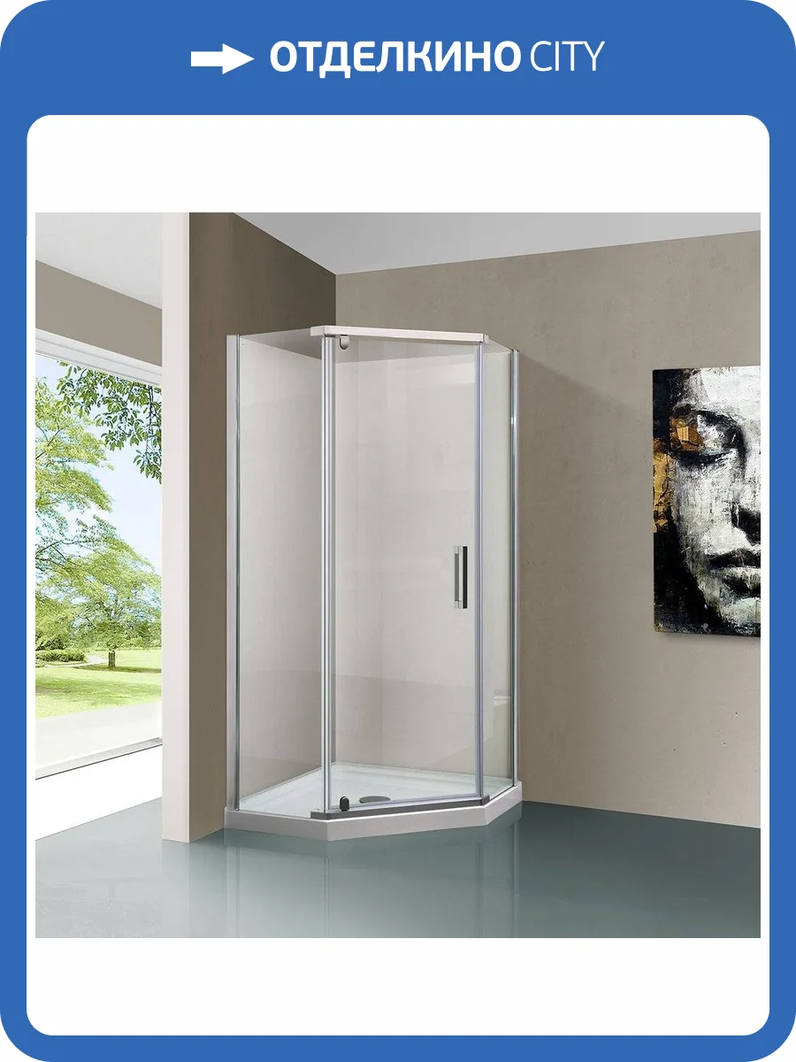Душевой уголок Vincea Stresa VSP-1S900CL 90x90, профиль хром, стекло прозрачное фото 10