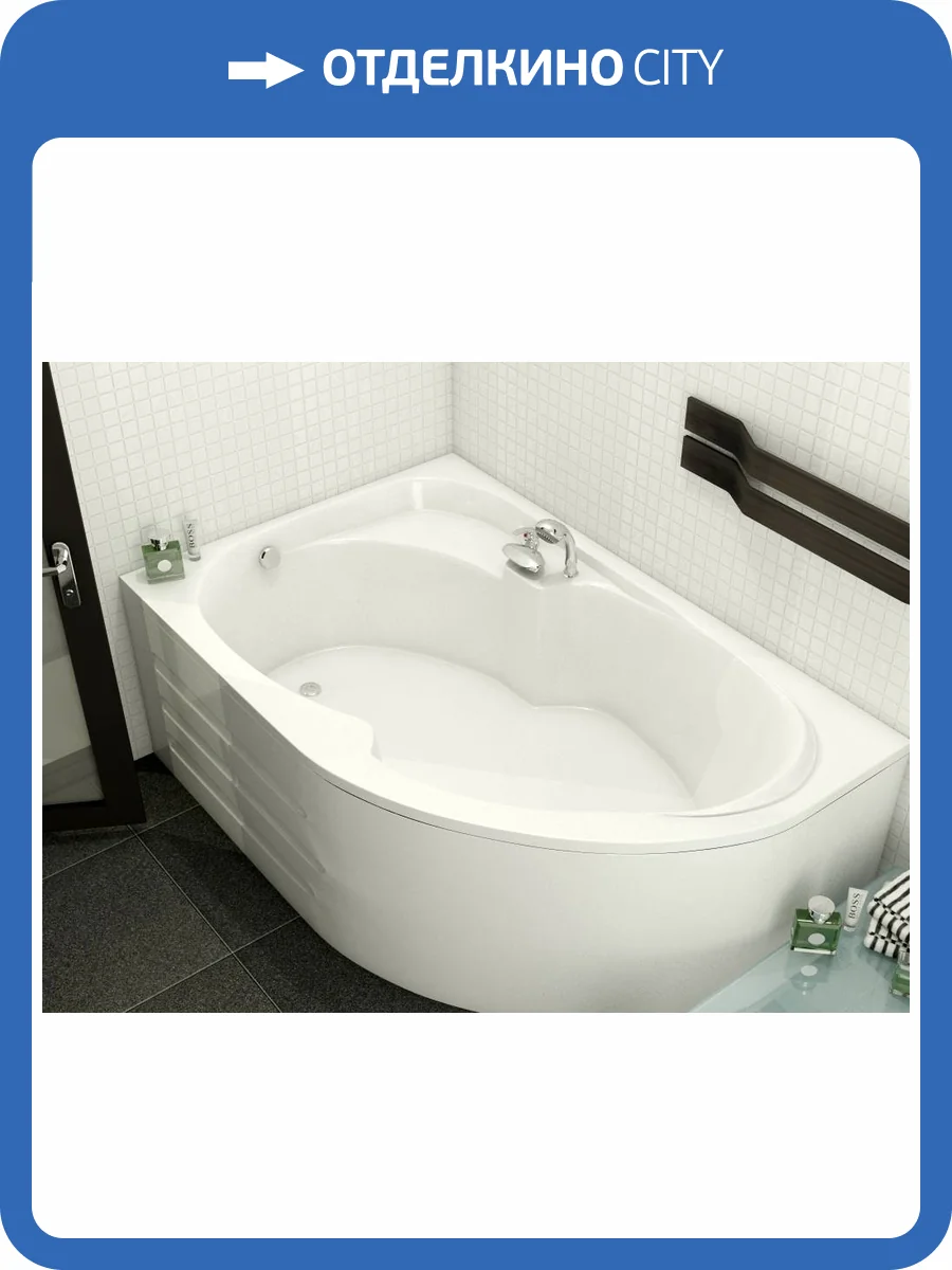 Акриловая ванна Relisan Sofi L Гл000024565 без каркаса, 160x100 фото 7