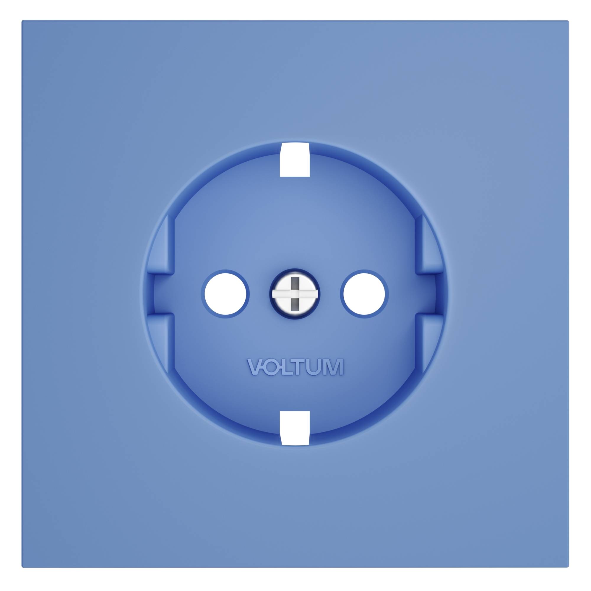 Лицевая панель для розетки с заземлением Voltum S70 VLS000615 деним фото 3