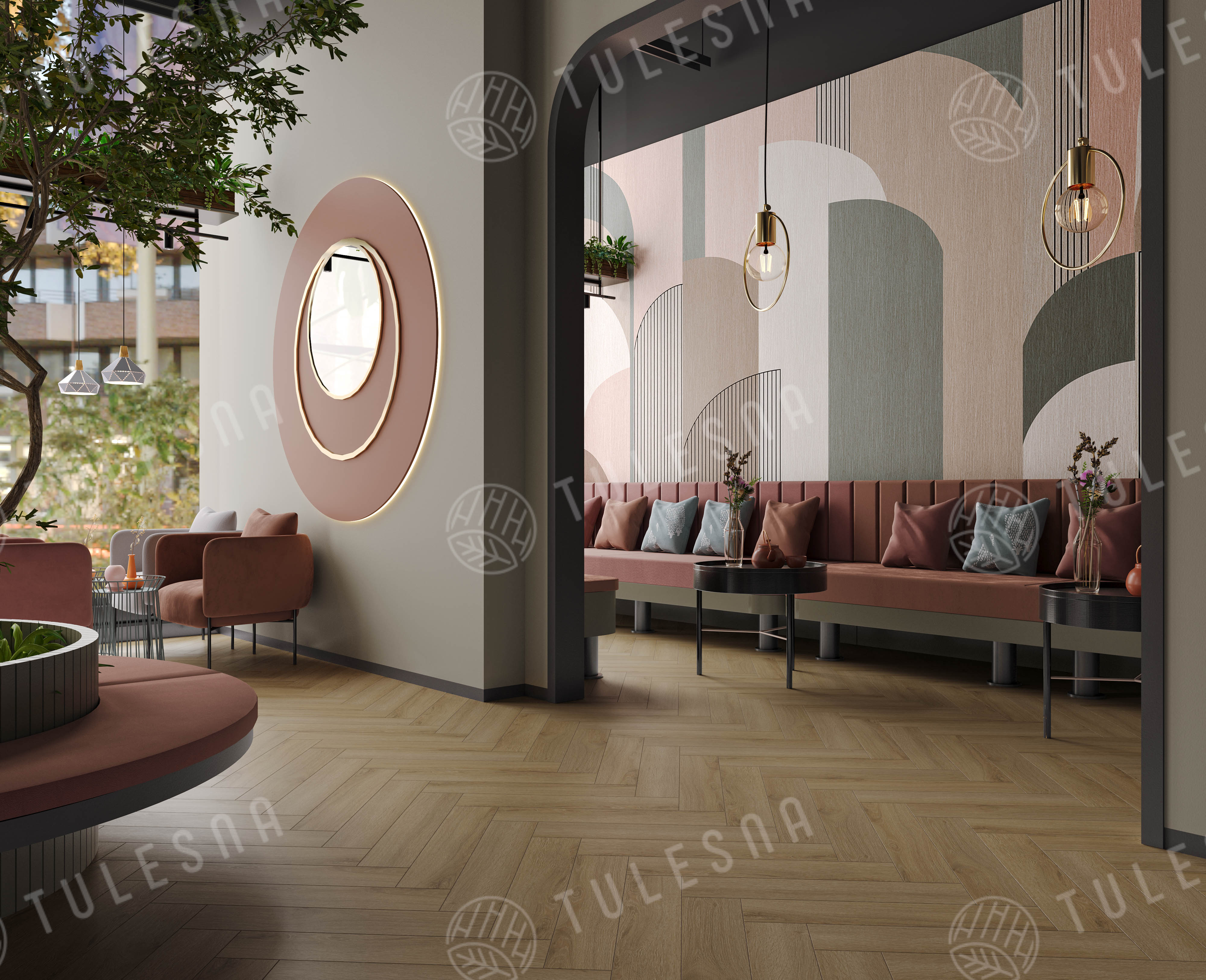 Ламинат Tulesna Селена Паркет (Selene Parquet) 8/33 4V LF503-25 Рила 121x605 фото 4