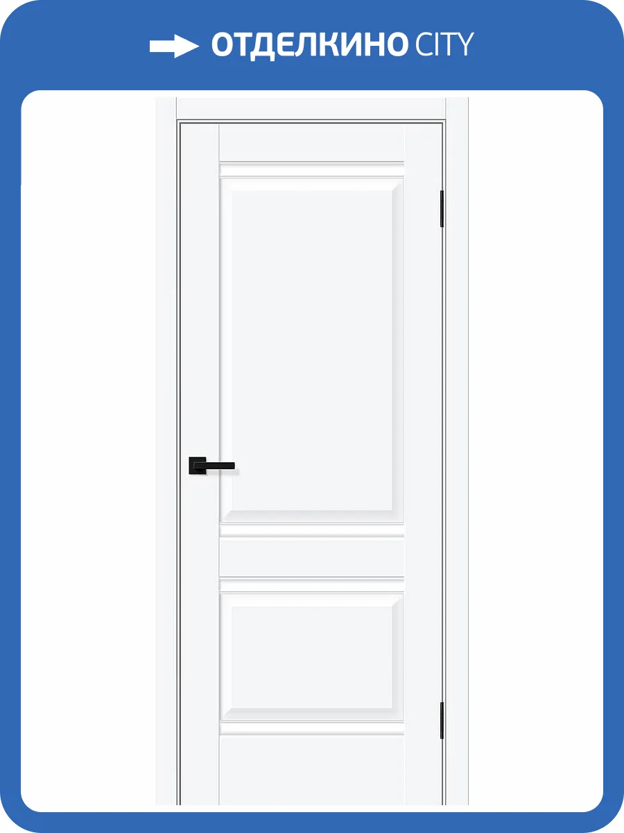 Межкомнатная дверь Bravo Прима-2 полотно White Silk 600x2000 фото 2