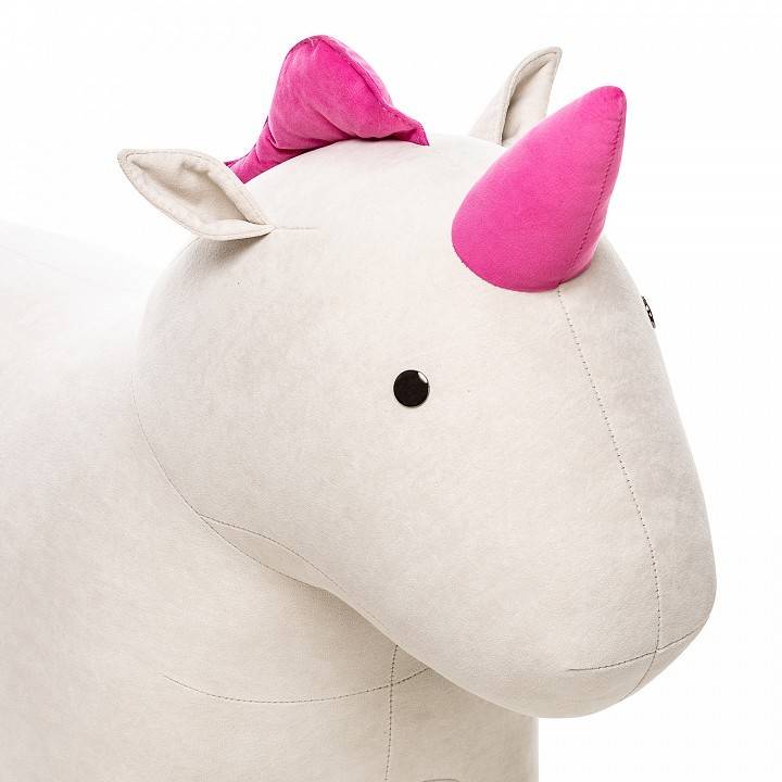 Пуф Leset Unicorn 2500000116674 Бежевый Omega 02, Розовый Enigma 24 фото 5