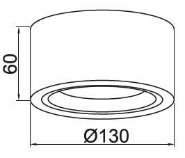 Потолочный светильник IEK 4017 LT-UPB0-4017-GX53-1-K54 фото 6