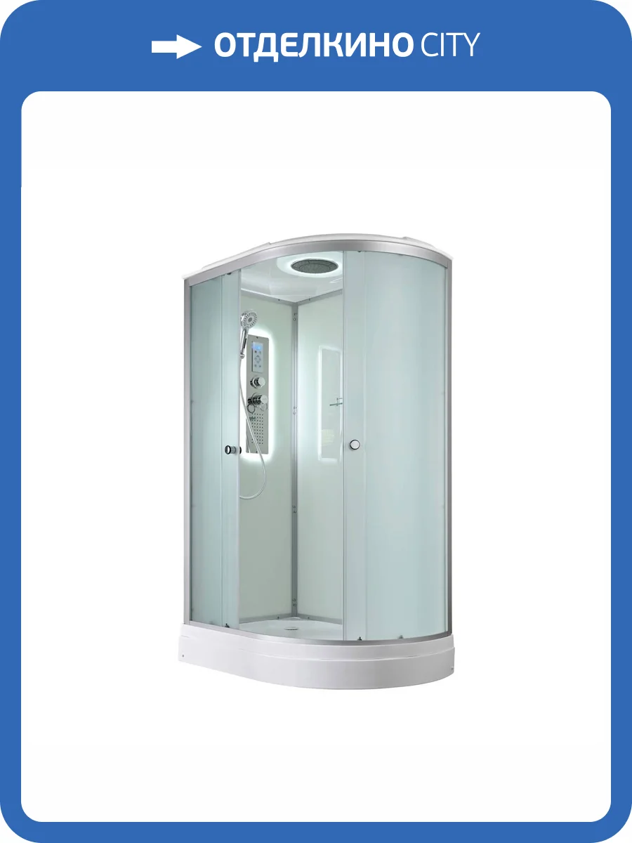 Душевая кабина AvaCan D2012LLED с подсветкой, 120x80x215 фото 18