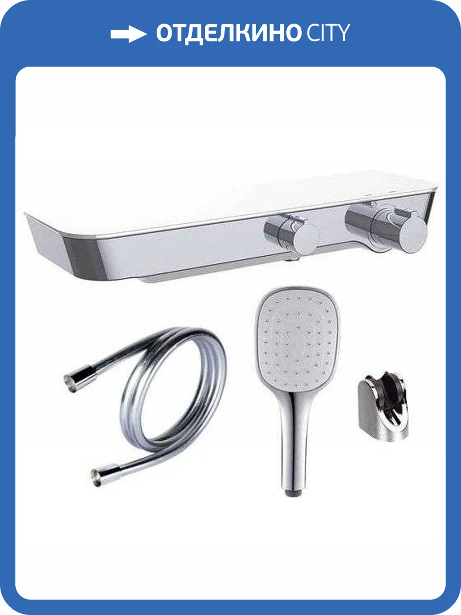 Смеситель Clever Nine Elegance 60154 термостатический, с душевым гарнитуром фото 7