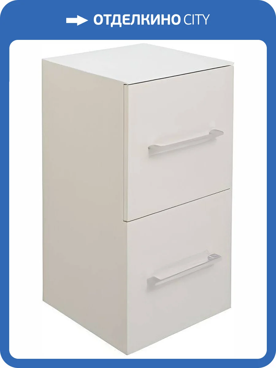 Тумба De Aqua Тока 167450 2D белая, 650x350x350 фото 3