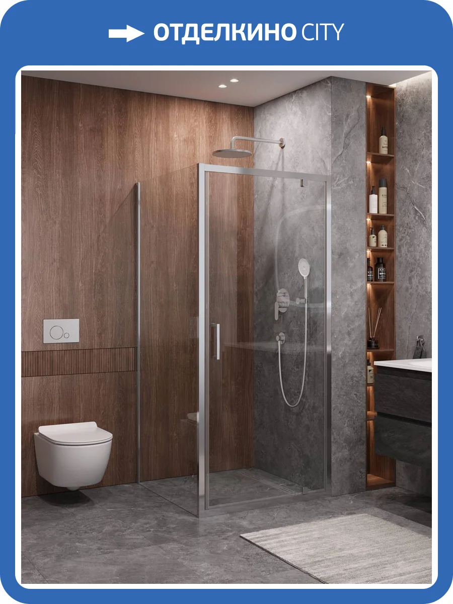 Душевой уголок Cezares Molveno MOLVENO-A-1-90-C-Cr-IV профиль хром глянцевый, стекло прозрачное, 90x90x195 фото 6