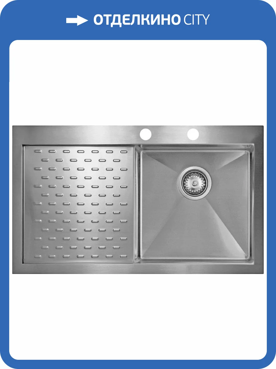 Мойка кухонная Seaman Eco Marino SMV-860PL с клапан-автоматом фото 3