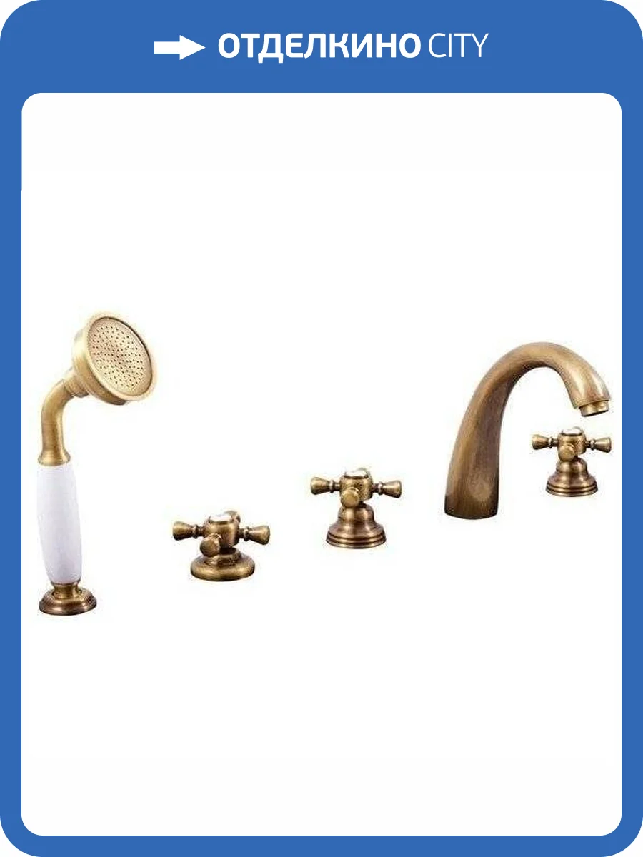 Смеситель на борт ванны Rav Slezak Morava MK376.5PSM бронза фото 7