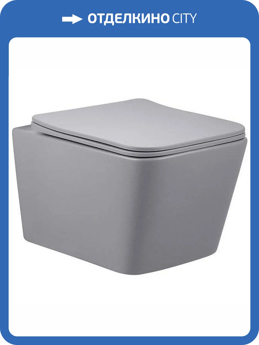 Унитаз подвесной Vincea Q-Line VT1-12MG серый матовый фото 9