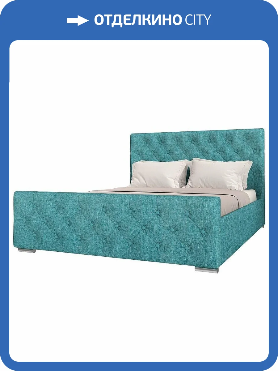 Кровать 1800х2000 НК-Мебель Интеро 72306842 Мятный 110x189.4x220.5 фото 2