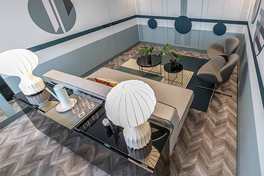 Пробковое покрытие Corkstyle Chevron Silver Замковое 1235x305x10 фото 3
