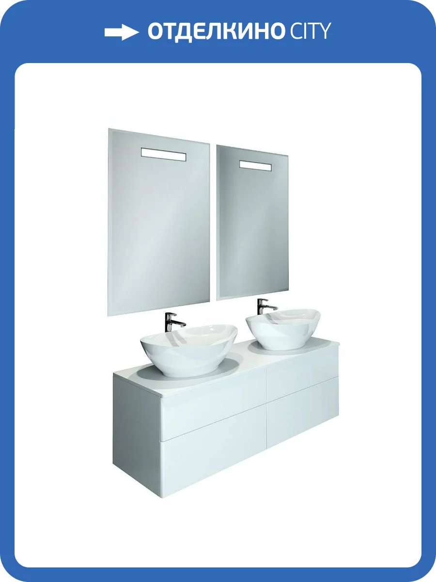 Тумба под раковину Orange Отто Ot-130TuMDF подвесная, столешница МДФ фото 5